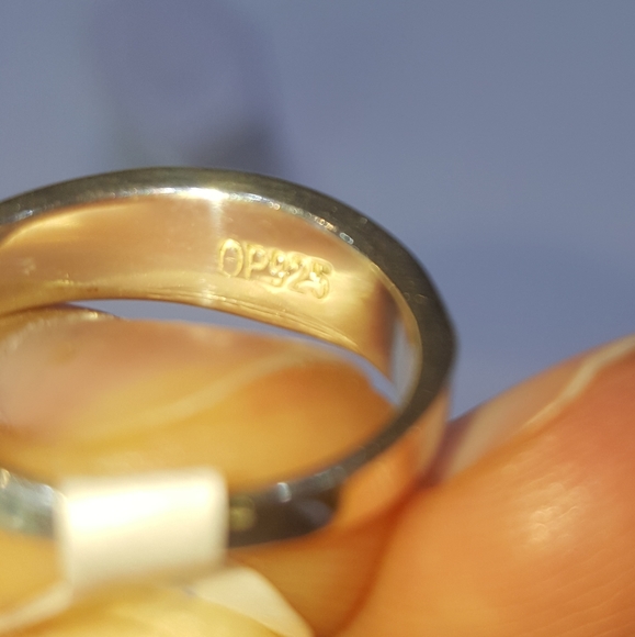 Sterling silver turquoise inlaid ring - Picture 4 of 4